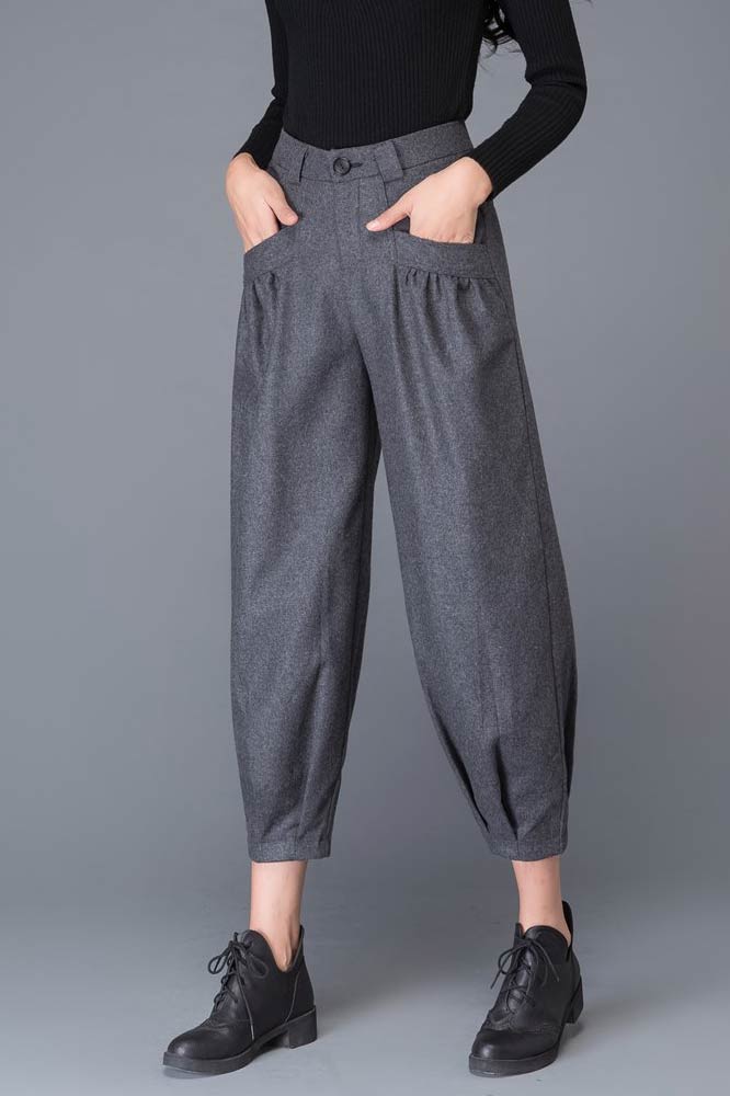 womens's wool pants C999#