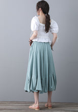 Load image into Gallery viewer, Green Women Skirt Pants C1856
