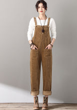 Load image into Gallery viewer, Women&#39;s Casual Corduroy Overalls C1810
