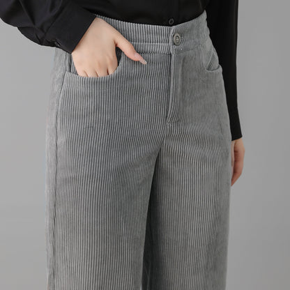 Women's Long Slacks Corduroy Pants C2552