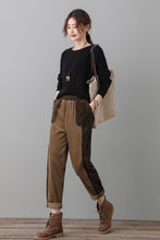 Load image into Gallery viewer, Vintage Inspired Loose fit Corduroy Pants Women C2557
