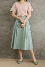 Load image into Gallery viewer, Summer Women Casual Cotton Linen Skirt C2869

