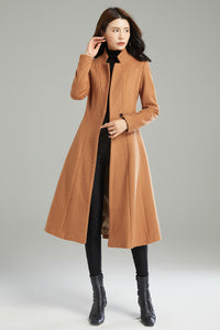 Winter Women Long Wool Coat C2991