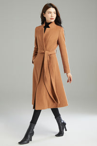 Winter Women Long Wool Coat C2991
