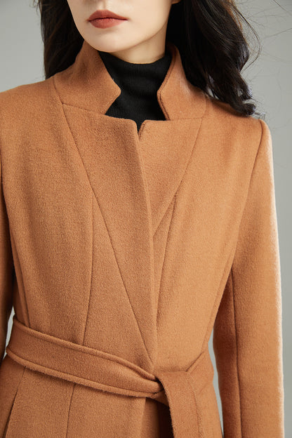 Winter Women Long Wool Coat C2991