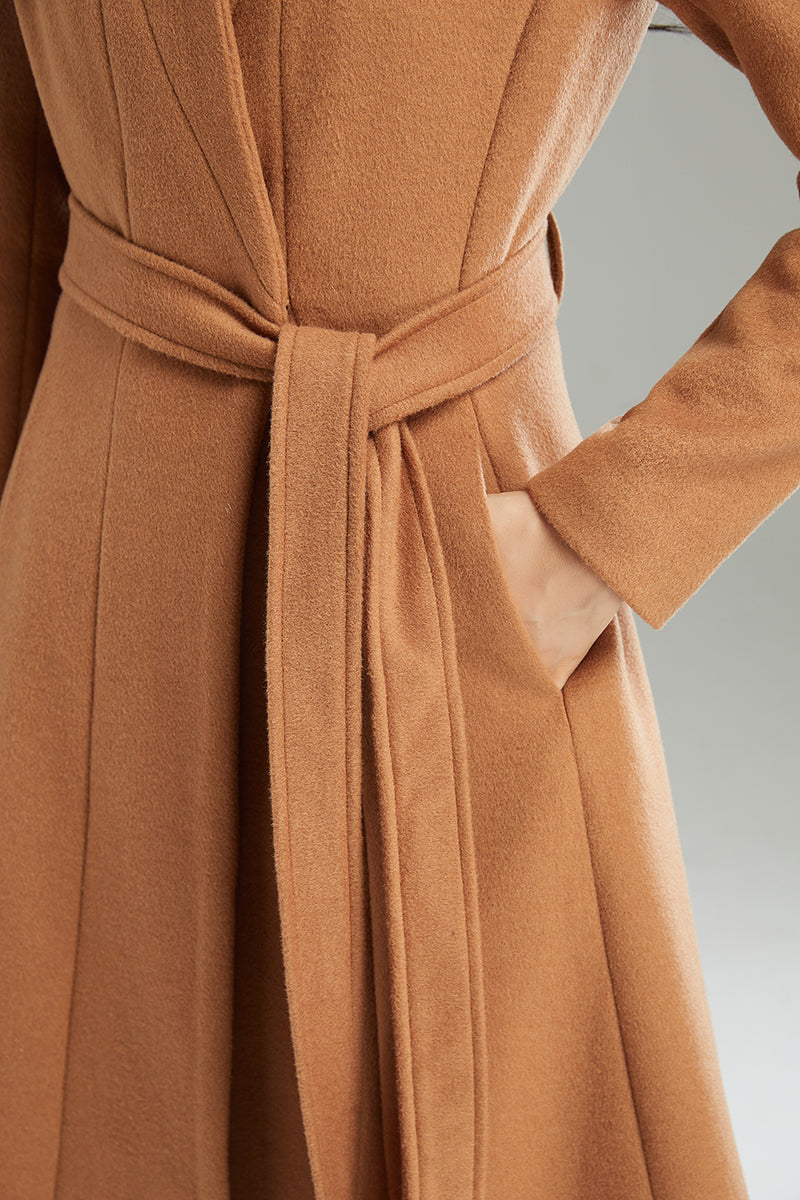 Winter Women Long Wool Coat C2991