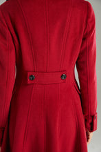 Load image into Gallery viewer, Autumn Winter Red Wool Coat C2996

