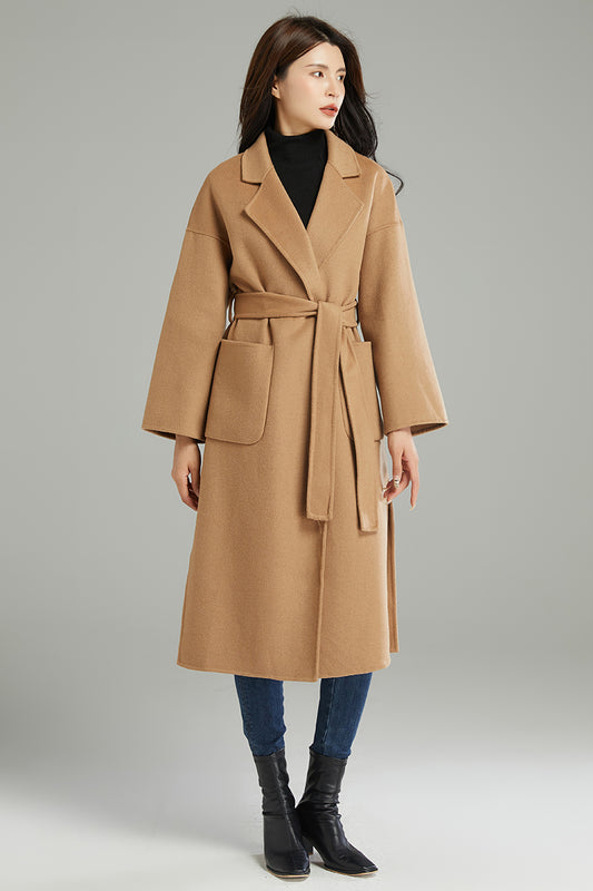 Winter Warm Belted Wool Coat C2999