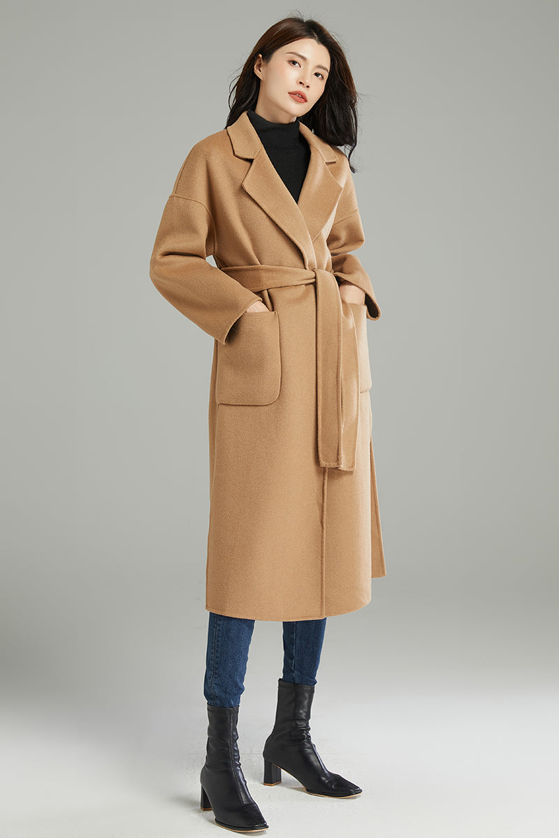 Winter Warm Belted Wool Coat C2999