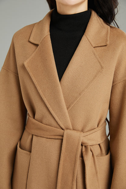 Winter Warm Belted Wool Coat C2999