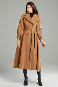 Women Winter Camel Wool Coat C3001