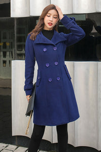 Classic Wool Trench Coat C2580,Size XS #CK2101395