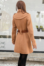 Load image into Gallery viewer, Double Breasted Wool Trench Coat C2586
