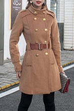 Load image into Gallery viewer, Double Breasted Wool Trench Coat C2586

