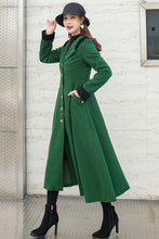 Load image into Gallery viewer, Vintage Inspired Long Wool Princess Coat C2590
