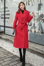 Load image into Gallery viewer, Belted Coat, Double Breasted Wool Coat C2567
