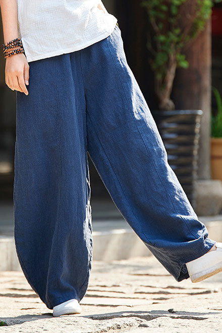 Casual bagy linen pants