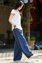 Load image into Gallery viewer, Casual bagy linen pants
