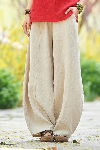 Casual bagy linen pants