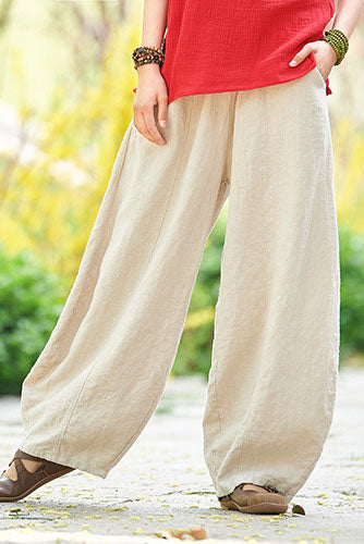 Casual bagy linen pants
