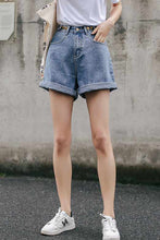 Load image into Gallery viewer, High waist wide leg denim jean shorts L004#
