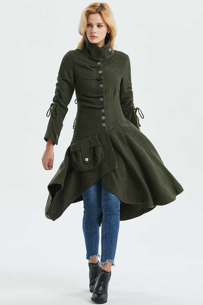 Women winter military coat C1328