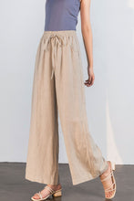 Load image into Gallery viewer, Elastc waist high wasit linen pants C1751
