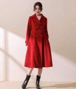 Double breasted wool coat C1783