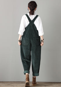 Vintage inspired Casual Comfortable Corduroy Jumpsuit C1808