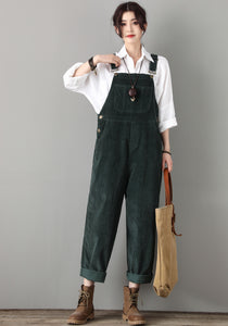 Vintage inspired Casual Comfortable Corduroy Jumpsuit C1808
