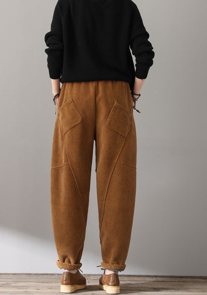 Retro Loose warm Corduroy Pants C1812