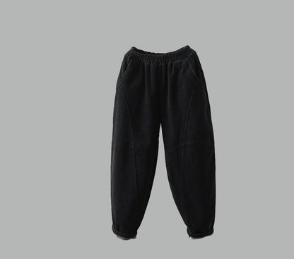 Women Retro Loose Corduroy Pants C1812#