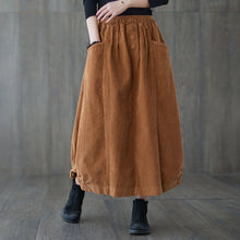 Load image into Gallery viewer, Casual Corduroy maxi skirt C1820
