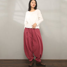 Load image into Gallery viewer, Baggy Women Linen Pants C1986
