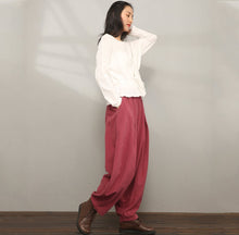 Load image into Gallery viewer, Baggy Women Linen Pants C1986
