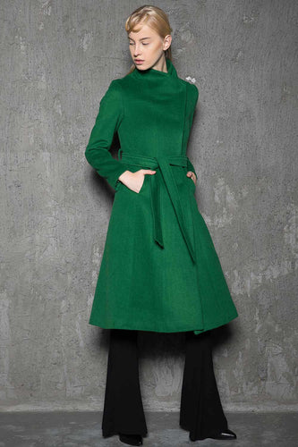 Wool Coat, Gray Wool Coat Women, Winter Coat Women, Asymmetrical Wool Coat, Womens  Coat Vintage, Autumn Winter Outerwear, Ylistyle C257501 -  Canada