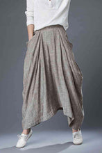 Load image into Gallery viewer, Casual linen maxi skirt C871#
