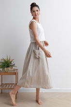 Load image into Gallery viewer, Casual Loose Women Linen Skirt C2928
