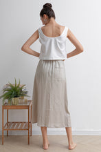 Load image into Gallery viewer, Summer Elastic Waist Casual Linen Skirt C2930
