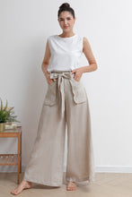 Load image into Gallery viewer, Women Wide Leg Linen Pants C2932
