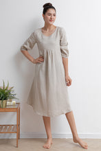 Load image into Gallery viewer, Summer Women Long Linen Dress C2936
