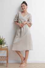 Load image into Gallery viewer, Summer Women Long Linen Dress C2936
