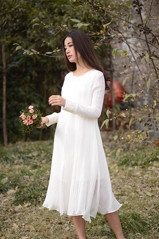 white dress