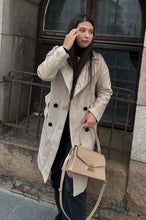 Load image into Gallery viewer, Casual Oversized Beige Wool Coat C3138

