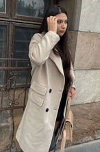 Load image into Gallery viewer, Casual Oversized Beige Wool Coat C3138
