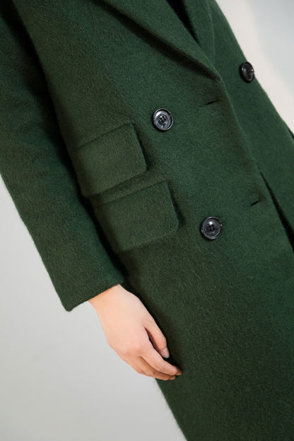 Women Loose Long Wool Coat C1763#