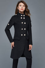 Load image into Gallery viewer, Double breasted military  wool  jacket C980
