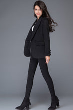 Load image into Gallery viewer, Casual fashion Black Wool short Jacket C993 XS#YY04417
