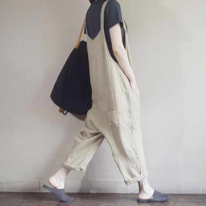 Casual Baggy Overalls Jumpsuit L001#