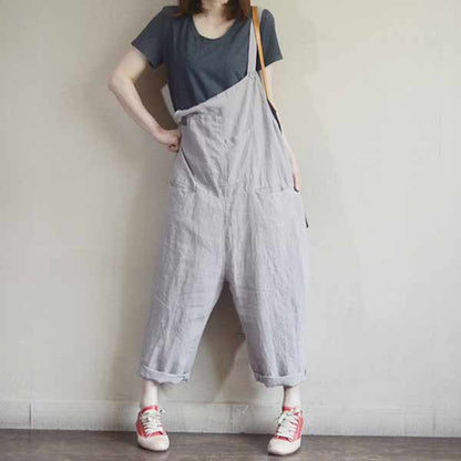 Casual Baggy Overalls Jumpsuit L001#